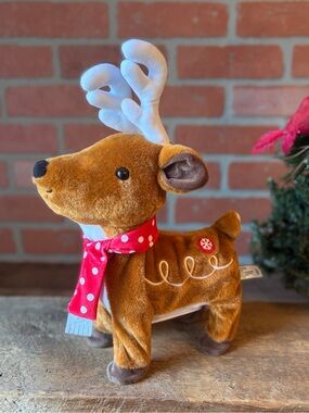 Target Animated Musical Reindeer Plush Light Up Christmas Deer 12”